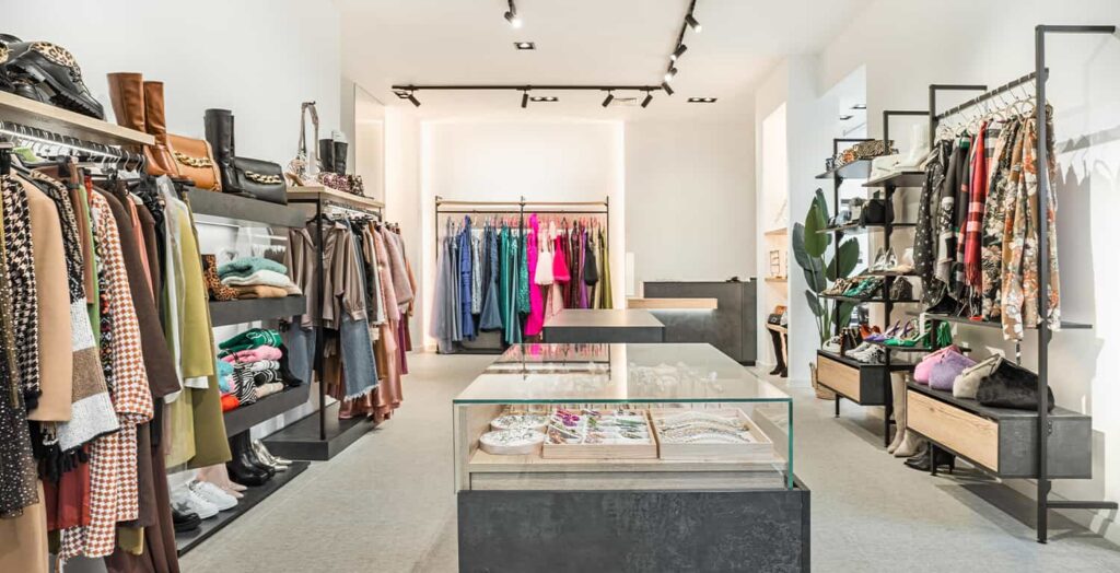 Negozio abbigliamento: foto di una progettazione, realizzazione e arredo curato da Spettacolo Design